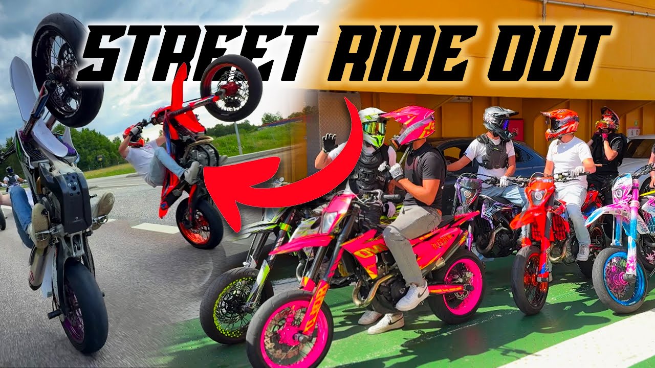 SUPERMOTO STREET RIDE ! (jump,wheeling, cross) 