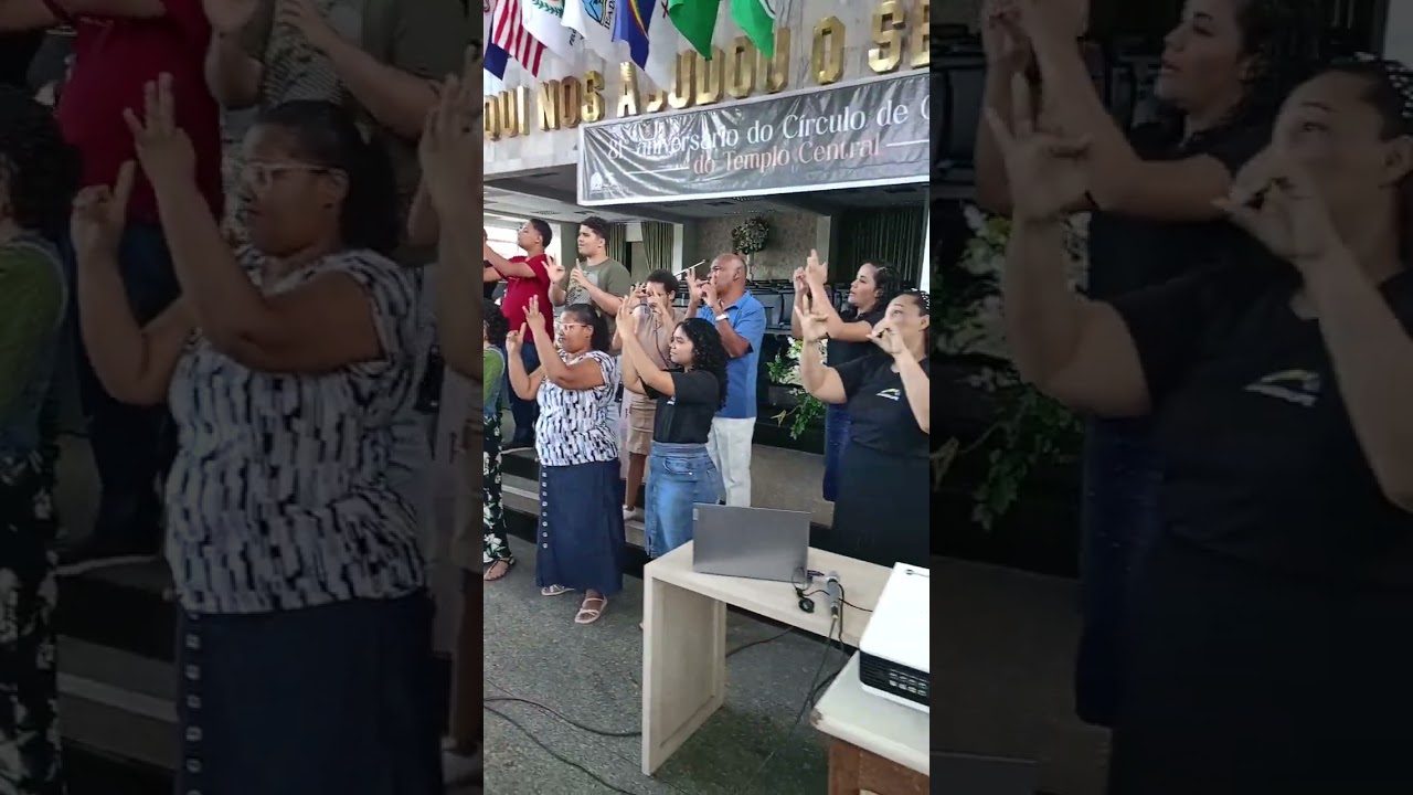 19 anos da inclus&atilde;o, culto inclusivo com os nossos surdos Deus seja louvado 😍🥹