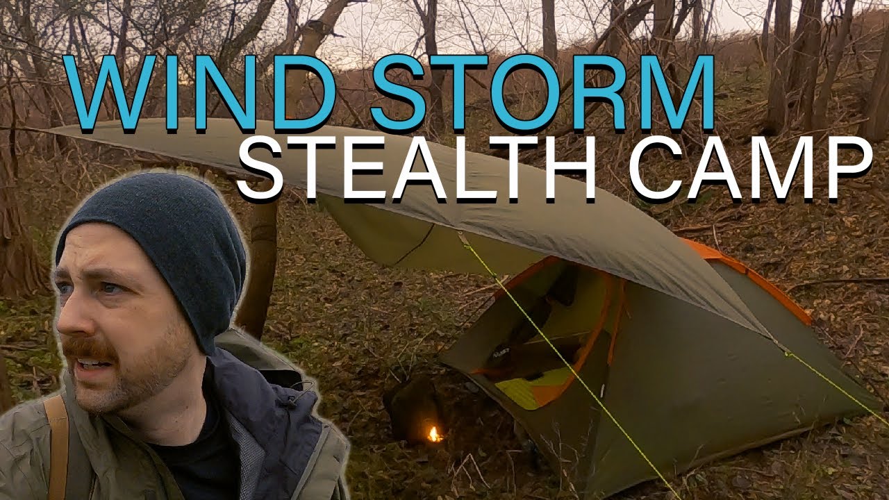 Stealth Camping in High Winds with Cheap Tent