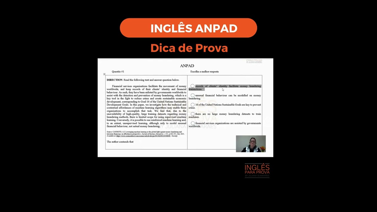 #Shorts &ndash; Dica de Prova: Teste Anpad | Juliana Guimar&atilde;es