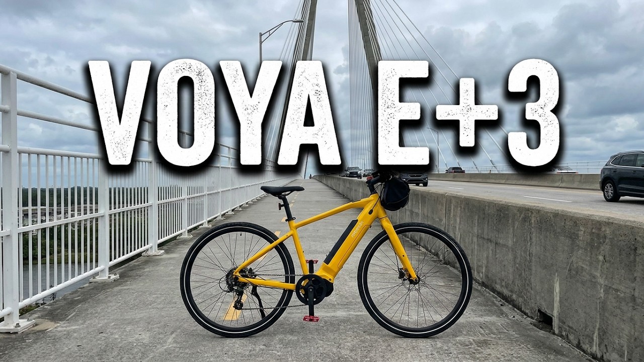 Riding the Arthur Ravenel Jr Bridge in Charleston SC on my Momentum Voya E+3