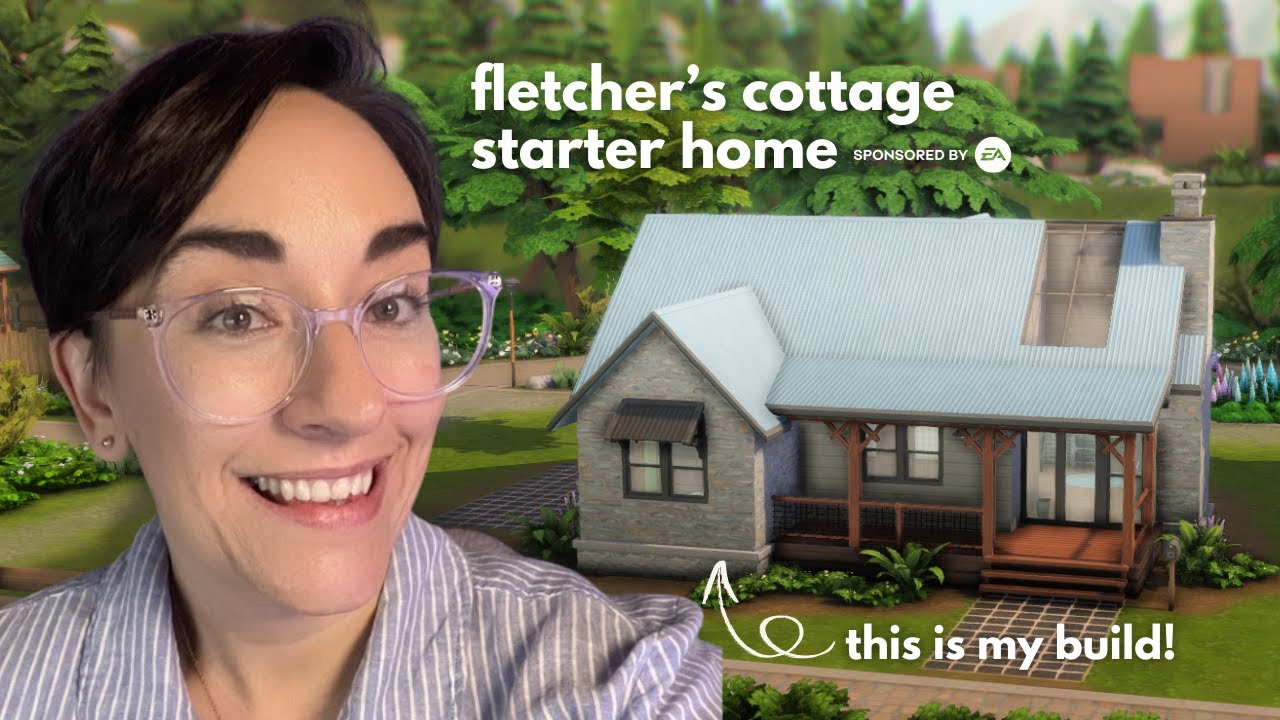 My OFFICIAL starter home for The Sims 4 Adventure Awaits 🎯 Fletcher’s Cottage Speed Build