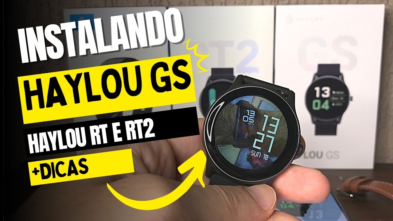 Como CONFIGURAR E SINCRONIZAR HAYLOU GS,RT E RT2/CUSTOMIZAR A FOTO