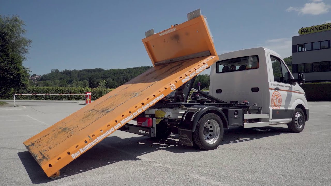 PALFINGER Service - C500 Abrollkipper City - Container aufnehmen (DE)