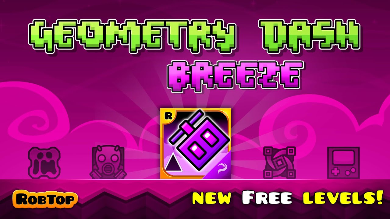 GEOMETRY DASH BREEZE [LEVEL 1-4 / ALL COINS] | FANGAME