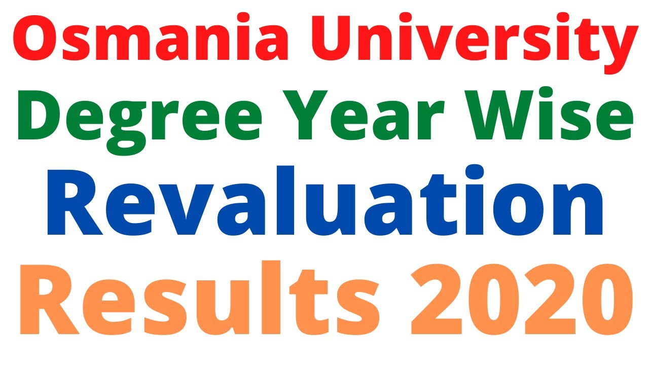 OU Degree YWS RV Results 2020 | OU Degree Revaluation Results 2020