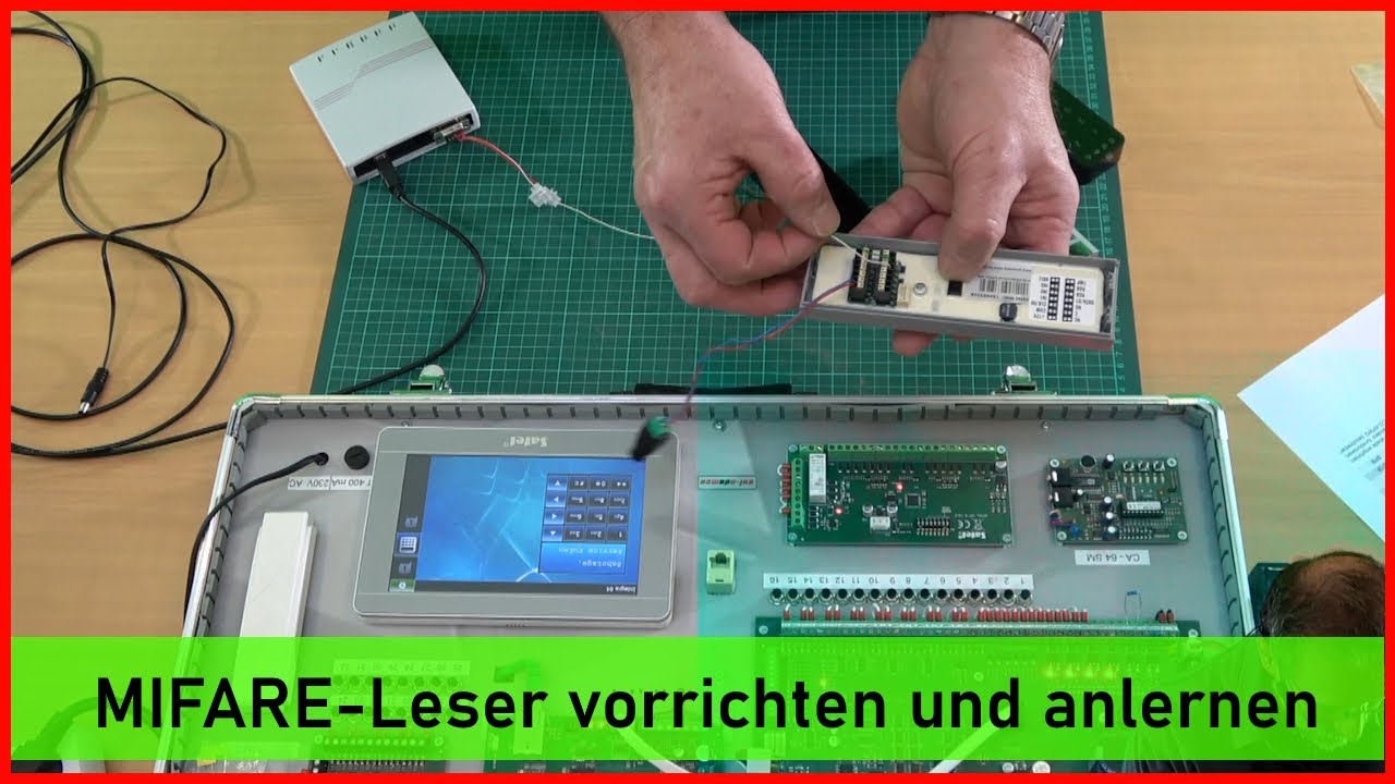 SATEL Mifare-Leser einrichten und einlernen