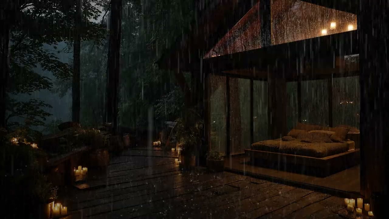 Deep Forest Rain Sounds for Sleep 🌧️ Relaxing Nature Ambience for Insomnia Relief and Calm Mind