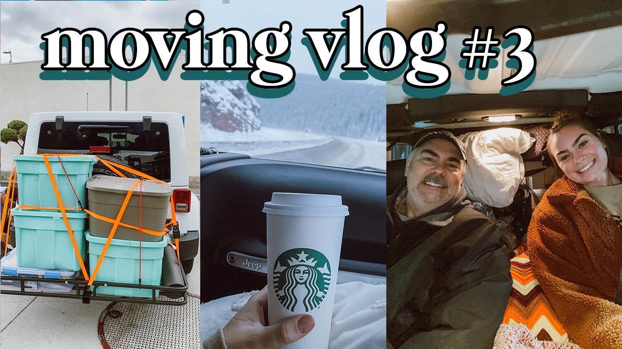 MOVING VLOG #3: Bye LA, Packing my Jeep, Road Trip Home with my Dad