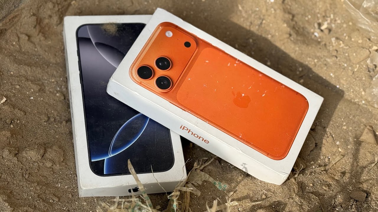 Crazy find! 😱 iPhone 📱 17 Pro Max & iPhone 📱 16 Pro Max with box 📦 found in the trash!