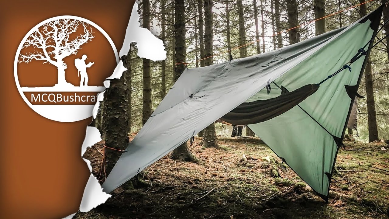 Bushcraft Hammock & Tarp Setup
