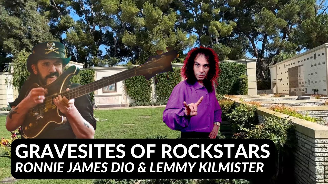 Ronnie James Dio & Lemmy Kilmister Graves - Rockstar Legends Grave Sites Forest Lawn Hollywood Hills