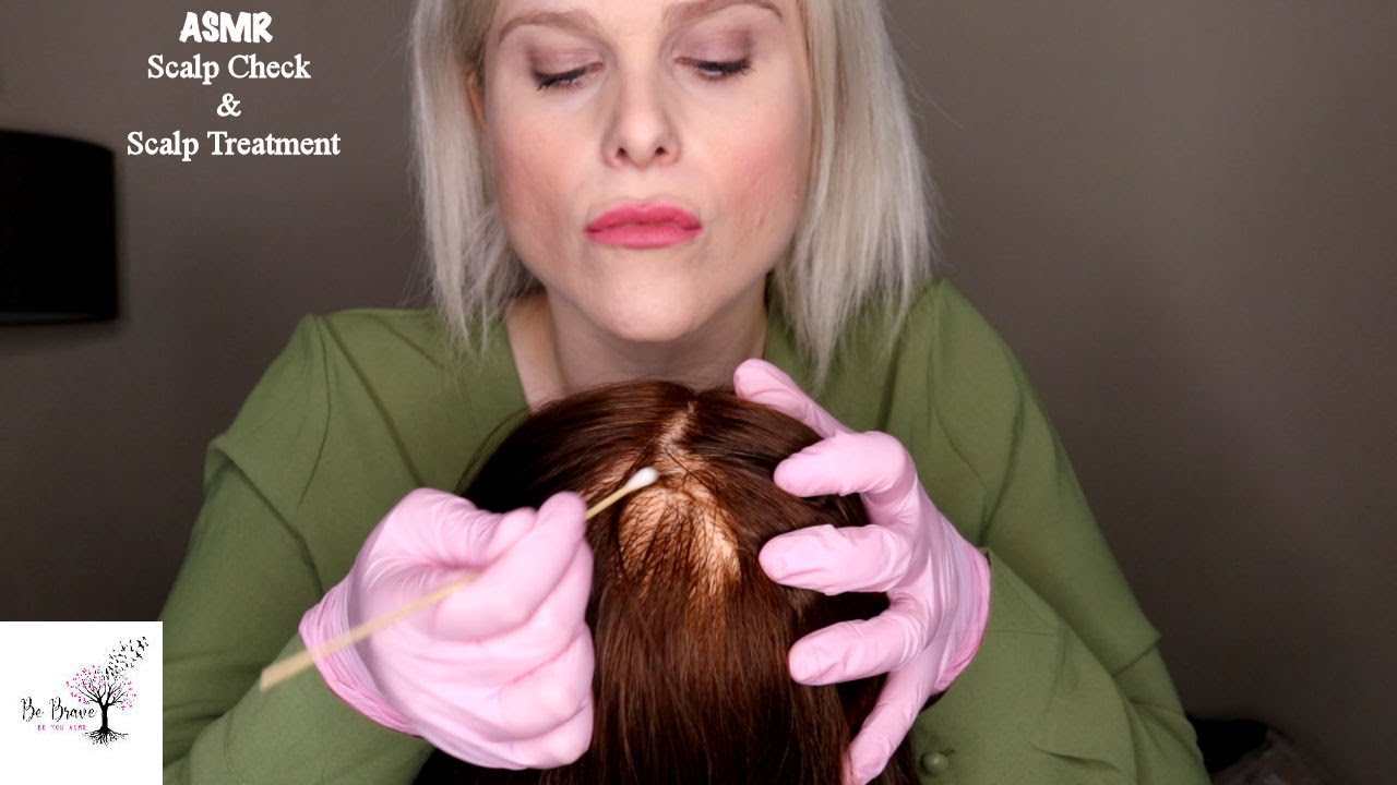A Relaxing ASMR Scalp Check & Scalp Treatment | Gloves, Hair Brushing & Scalp Scratching