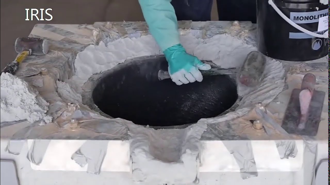 #Install the #crucible in the induction #melting #furnace #correctly and #safely