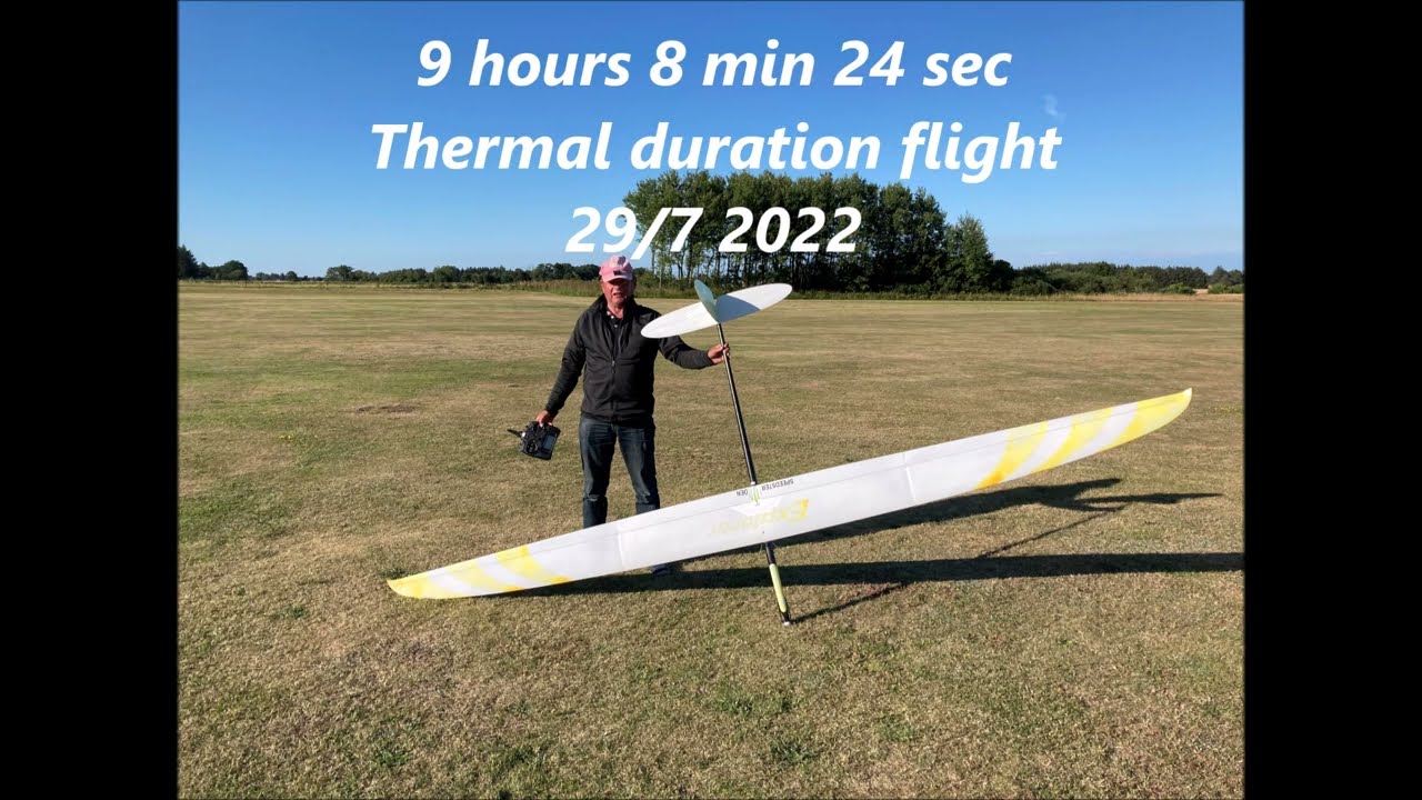 9 hours 8 min 24 sec thermal duration flight