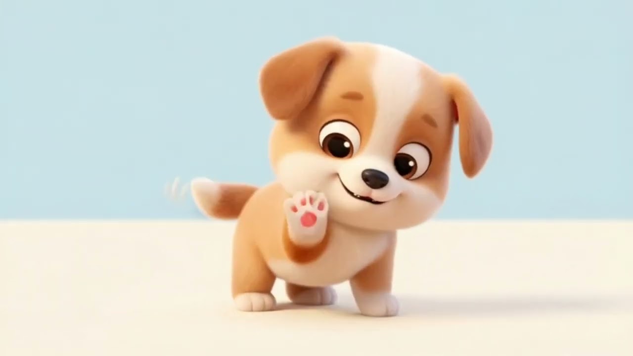 Main Ek Chhota Puppy 🐶 | Cute Nursery Rhyme for Kids | 3D Cartoon Song #dog #cute #nursey rhyming
