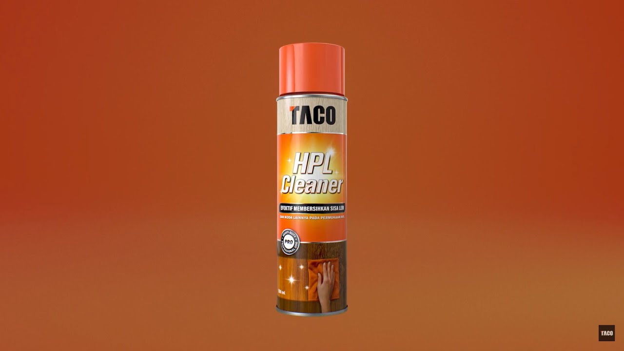 TACO HPL CLEANER, Efektif Membersihkan Noda Lem!