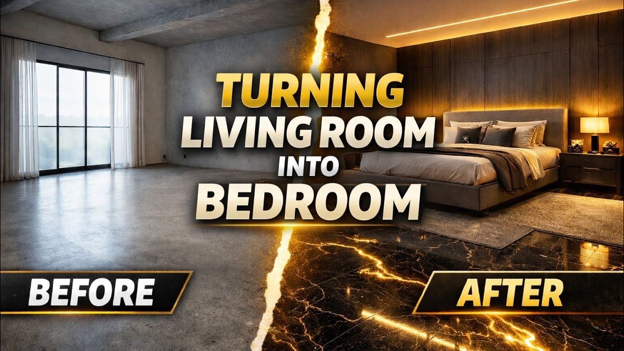 Jaw Dropping Living Room To Bedroom Revamp