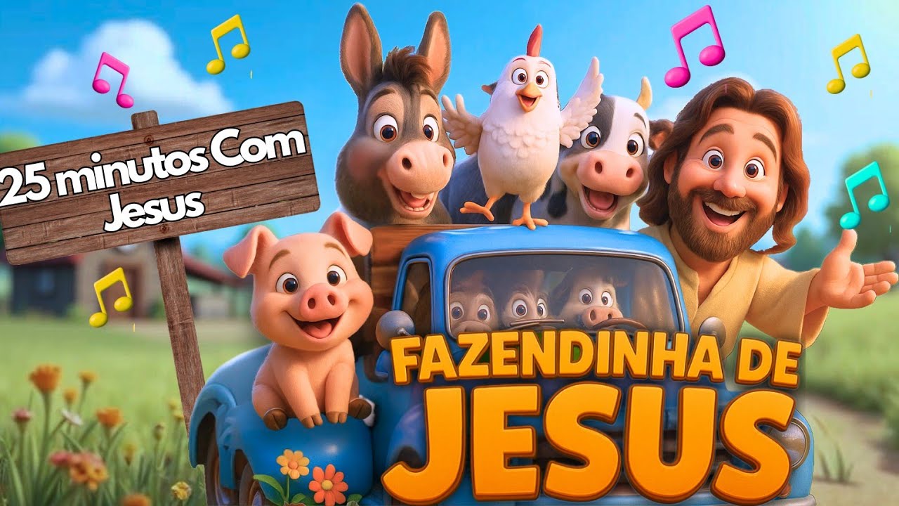 Especial de M&uacute;sica Infantil Gospel - 25 minutos com m&uacute;sicas crist&atilde;s infantis | 🎵❤️Louvor e alegria!!