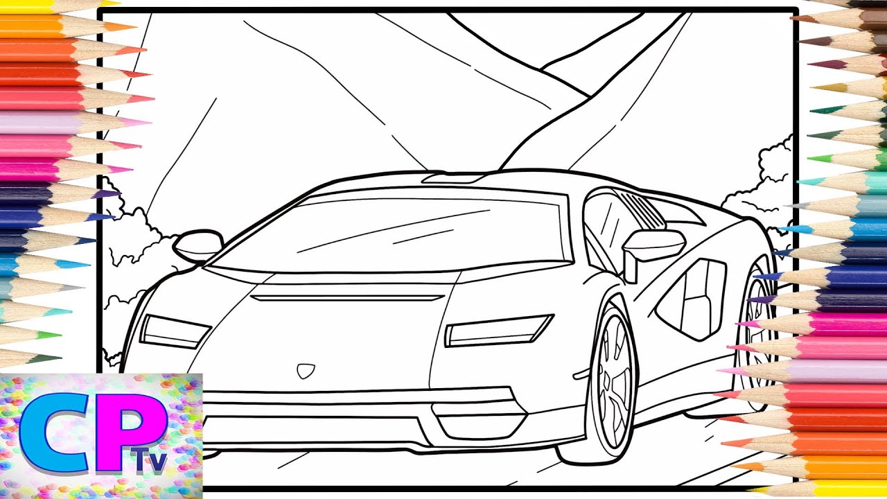 Lamborghini Aventador in the Mountains/Lamborghini Coloring Pages/Spektrem - Shine [NCS Release]