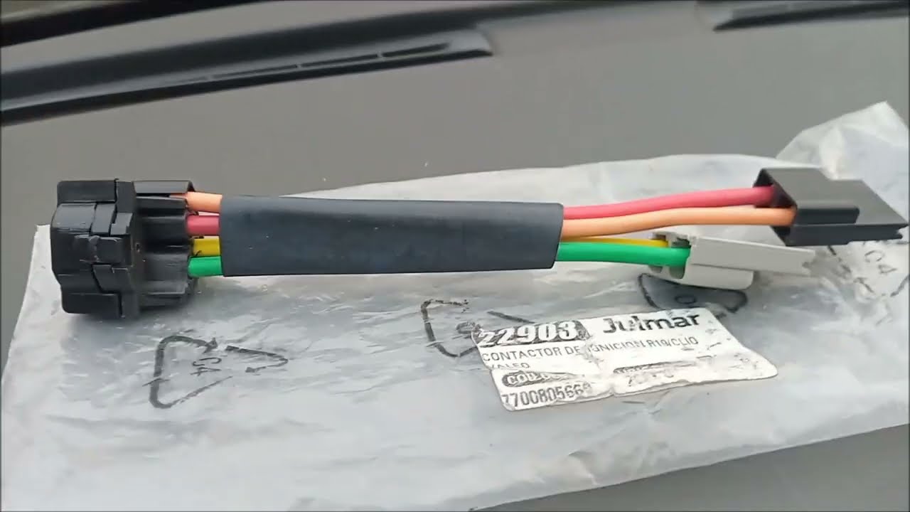 Cambio de contactor de ignicion arranque Renault 19