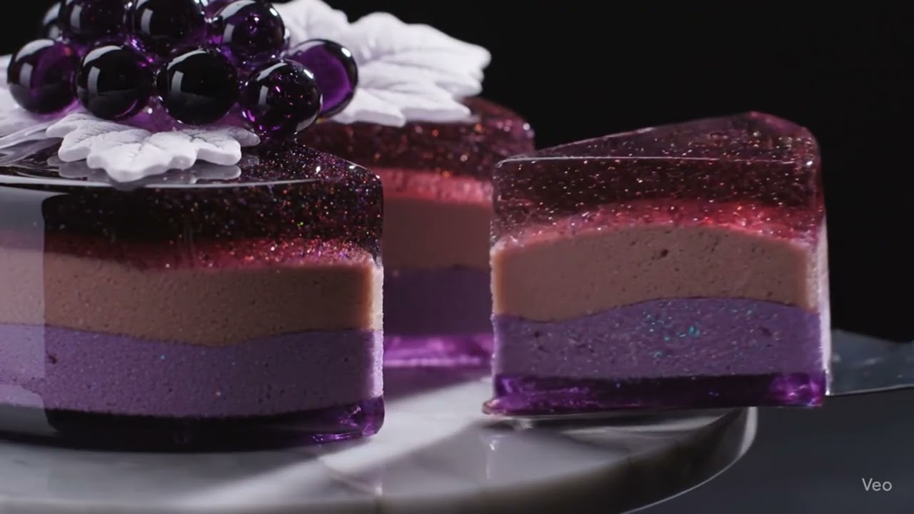 Satisfying Glass Cake Cutting ASMR | Hyperrealistic Crystal Cake Sounds (No Talking)