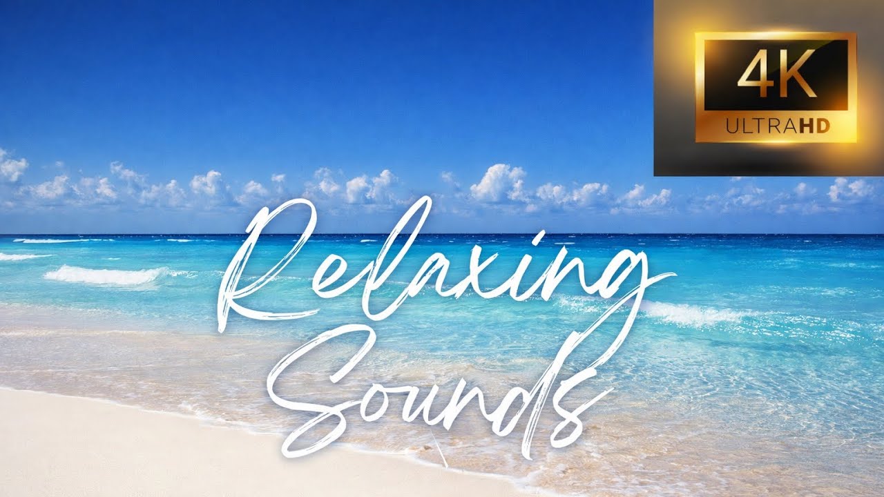 Hawaii ocean waves for sleeping, relaxing, and peach sounds in calm sea ambience 4K