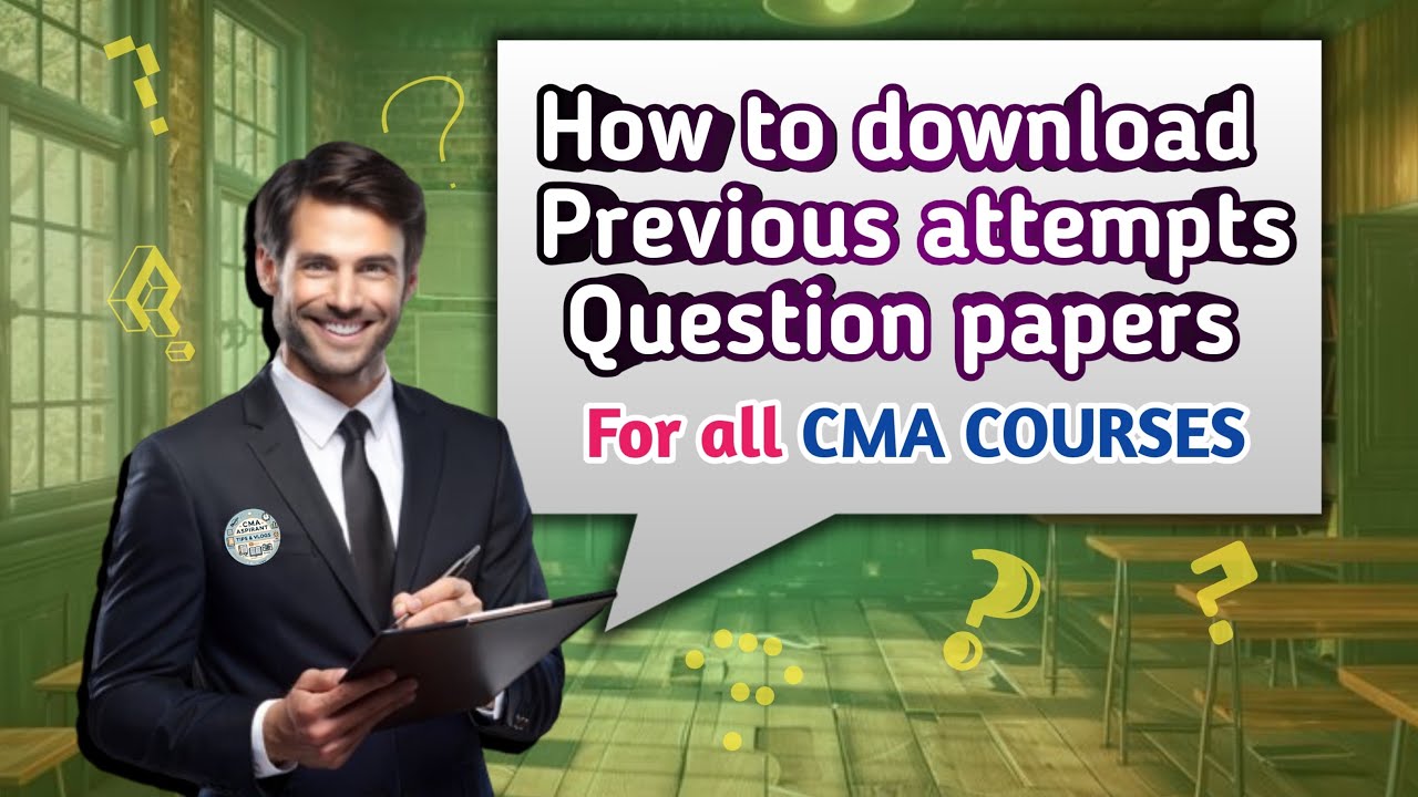 How to Download CMA Previous Year Question Papers (Intermediate & Final)@CMAATV #cmainter #cmafinal