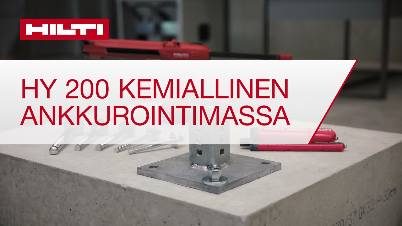 Hilti HIT HY 200 ankkurointimassa
