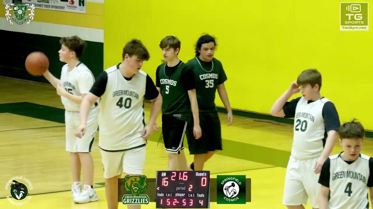 Springfield (White) at Green Mountain - Boys 7th Basketball  - 4  pm - 2/11/26