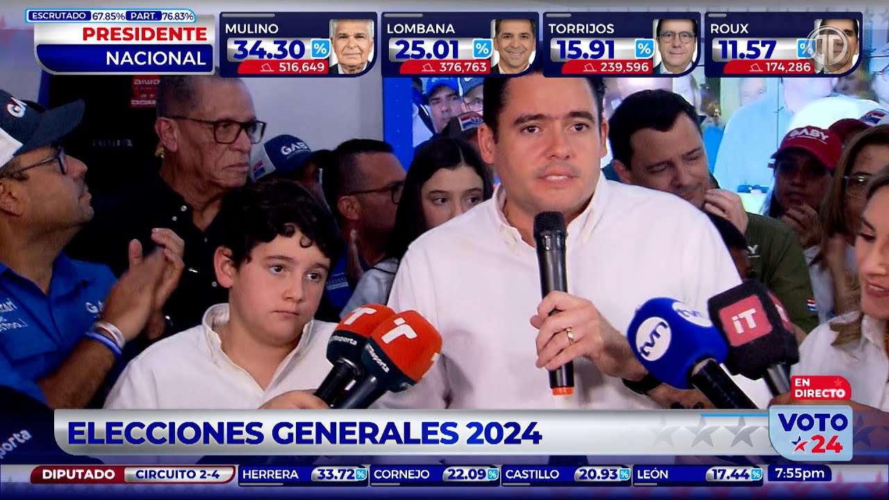 Elecciones en Panamá: José Gabriel Carrizo reconoce virtual triunfo de José Raúl Mulino