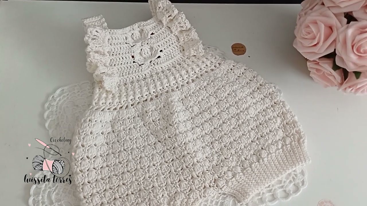 ¡NUEVO CROCHET! ROPA DE BEBÉ A CROCHET CON DETALLES UNICOS ¡AMARAS TEJER ESTA BELLEZA!FÁCIL DE TEJER