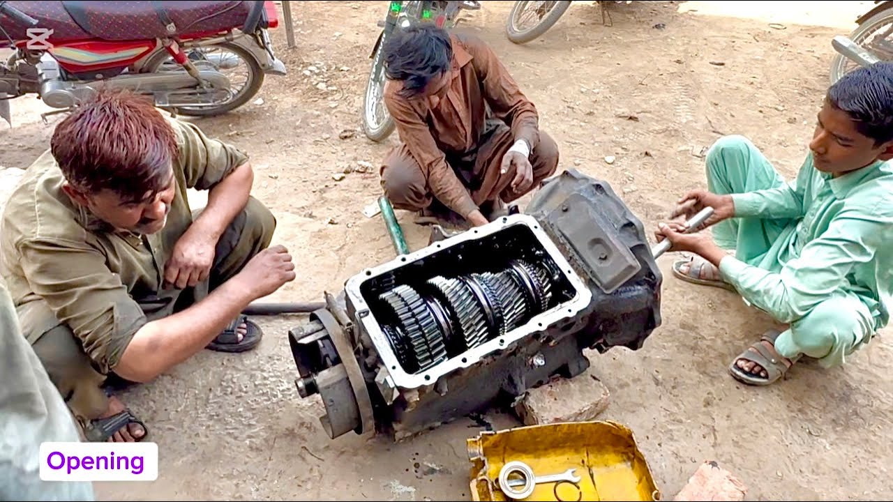 ⚙️PKD Heavy Truck Gear box repairing Set Adjustment | Pro Mechanic Short 🚚 #automobile #gearshop 