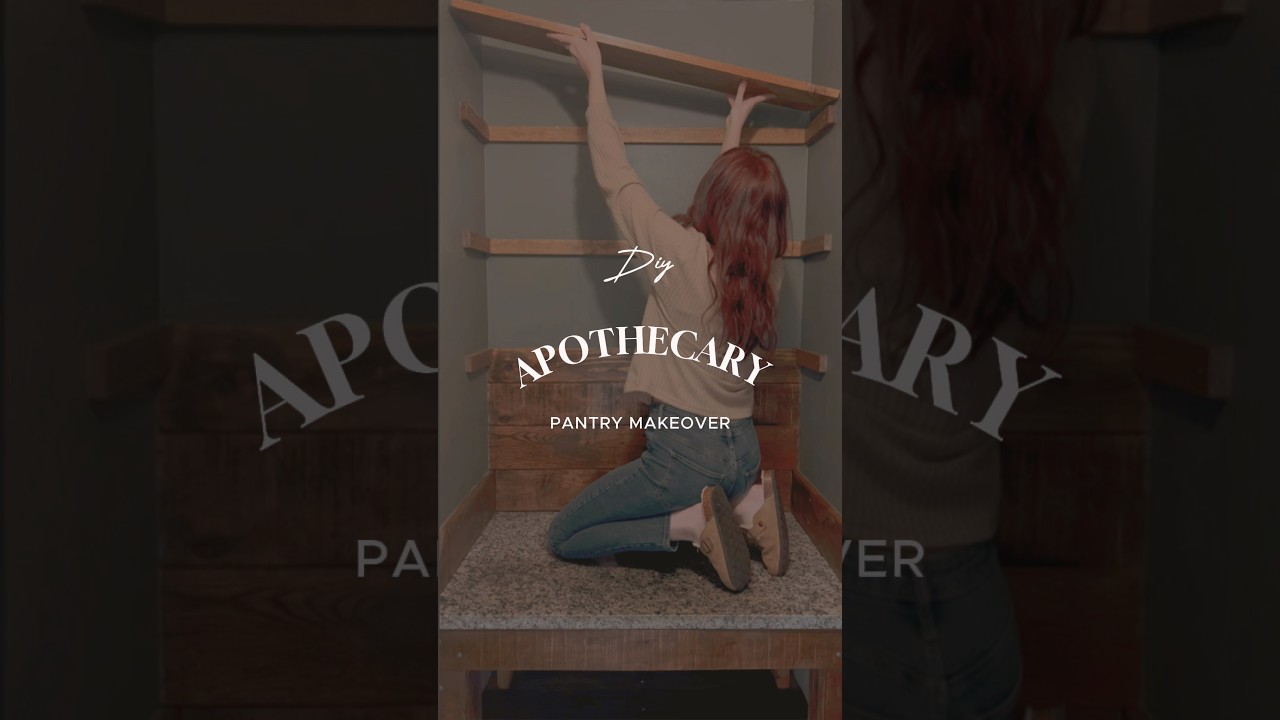 DIY Apothecary-Style Pantry Makeover