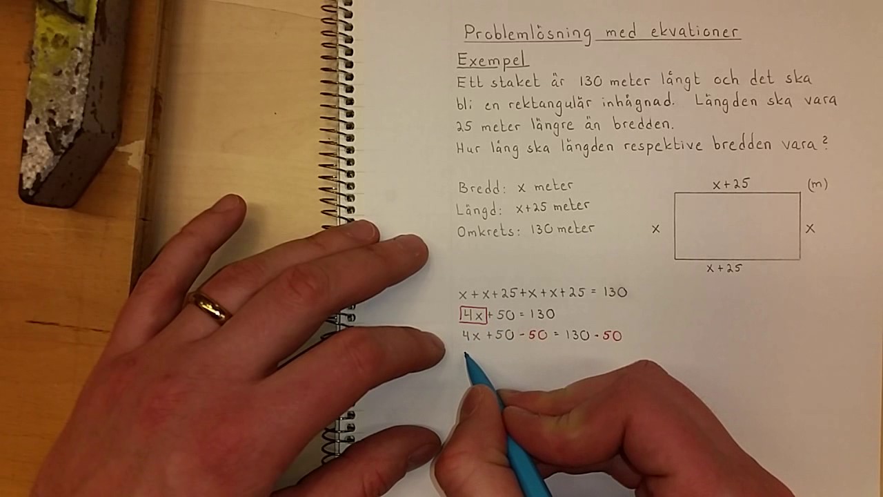 Ma1a Problemlösning med ekvationer