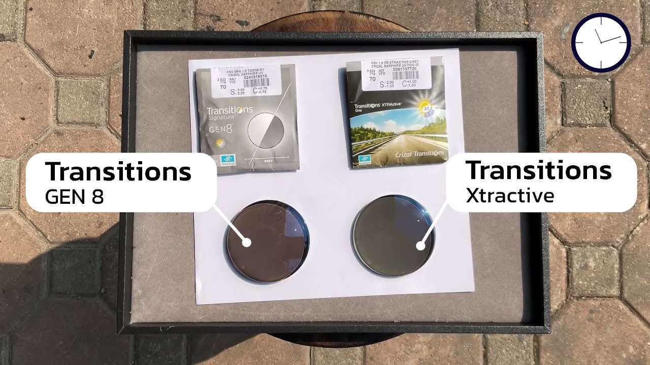 Transition Gen8 vs Transition Xtractive (hot weather) รีวิวเลนส์เปลี่ยนสี Transition จาก Essilor