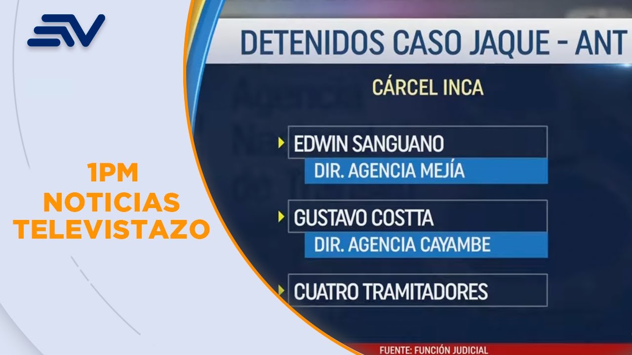 Los detenidos por la corrupción en la ANT guardan prisión preventiva | Televistazo | Ecuavisa