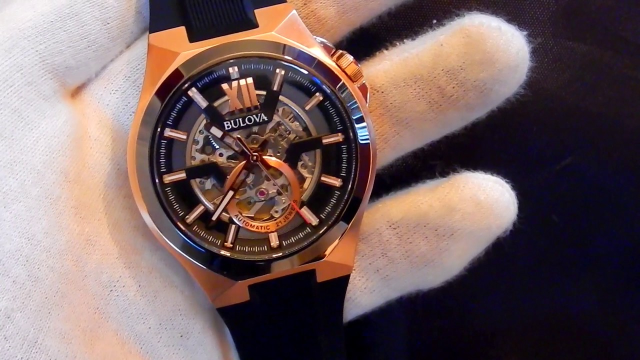 Video recenzja: Bulova 98A177 Automatic Skeleton