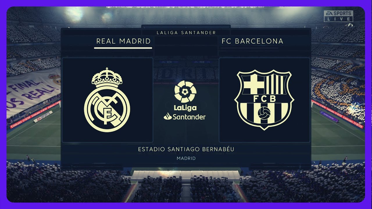 FIFA 21 / Real Madrid vs Barcelona @Santiago Bernab&eacute;u / La Liga Gameplay / HD