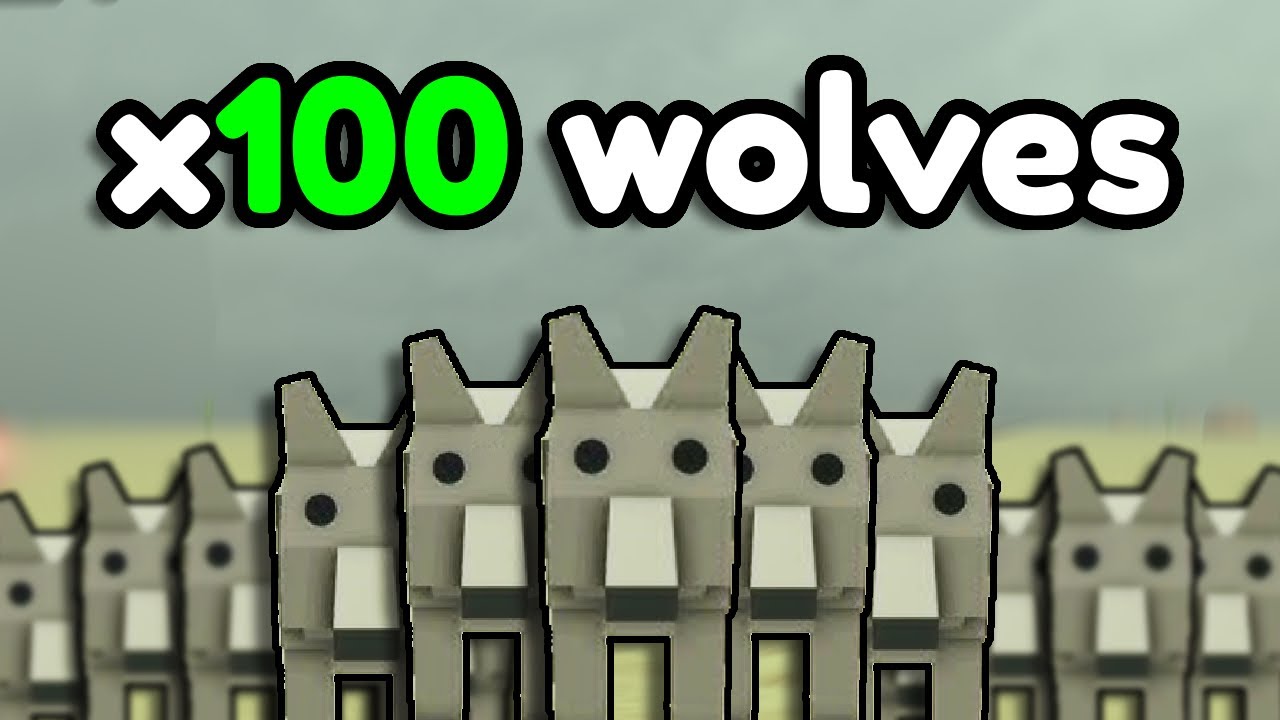 I Beat Roblox Dead Rails with 100 WOLVES...