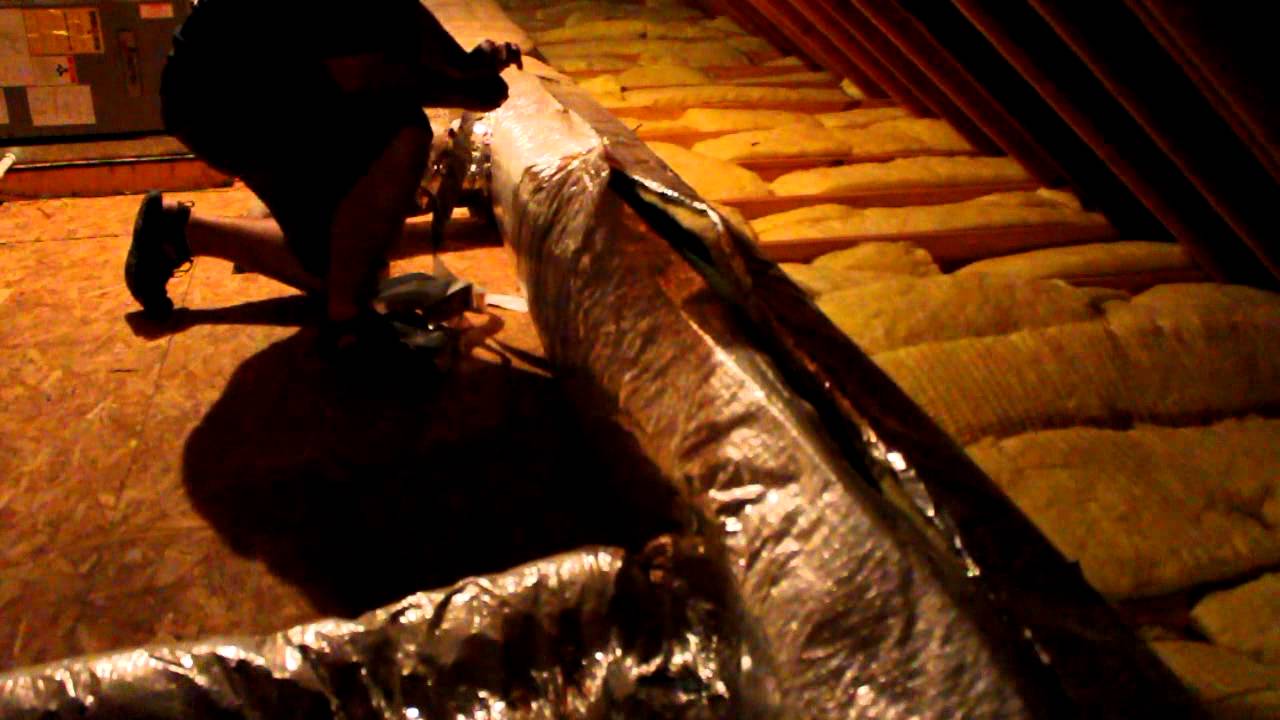 Attic Duct Insulation Repair and Sealing