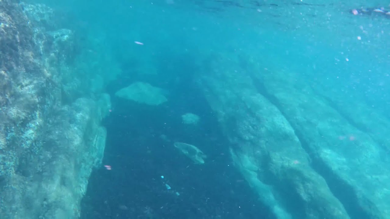 GREECE, THASOS - Paradise Beach  - underwater, near the shore (nude area)