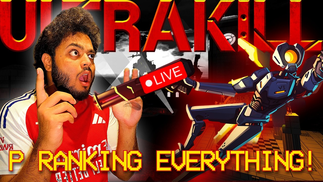 First Time Playing ULTRAKILL! - P RANKING EVERY LEVEL! (LIVE)