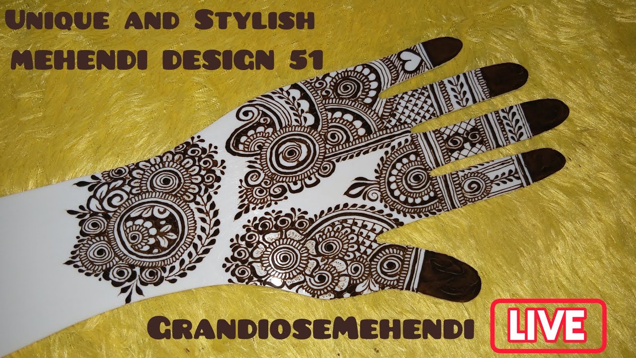 Unique and Stylish MEHENDI DESIGN 51
