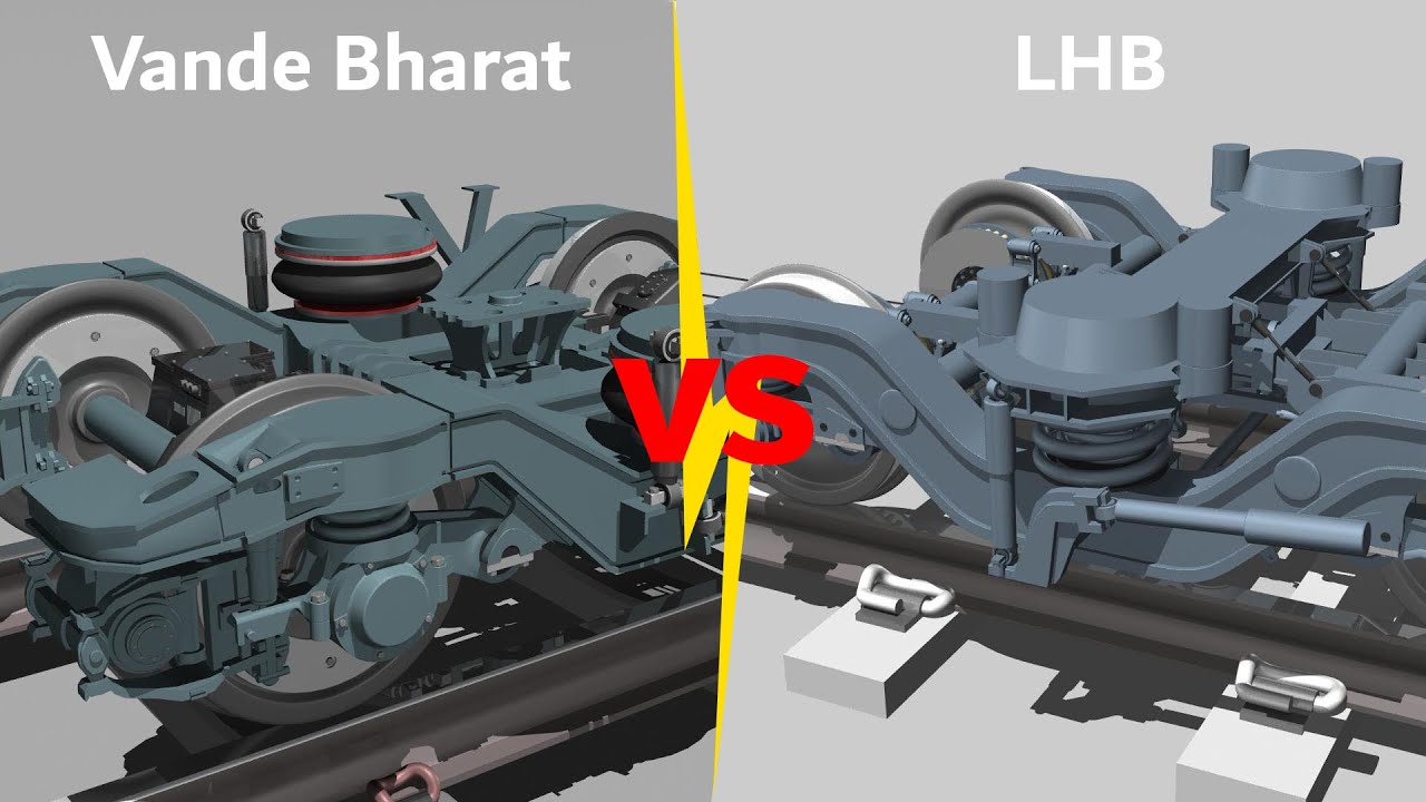 Тележка Vande Bharat против тележки LHB