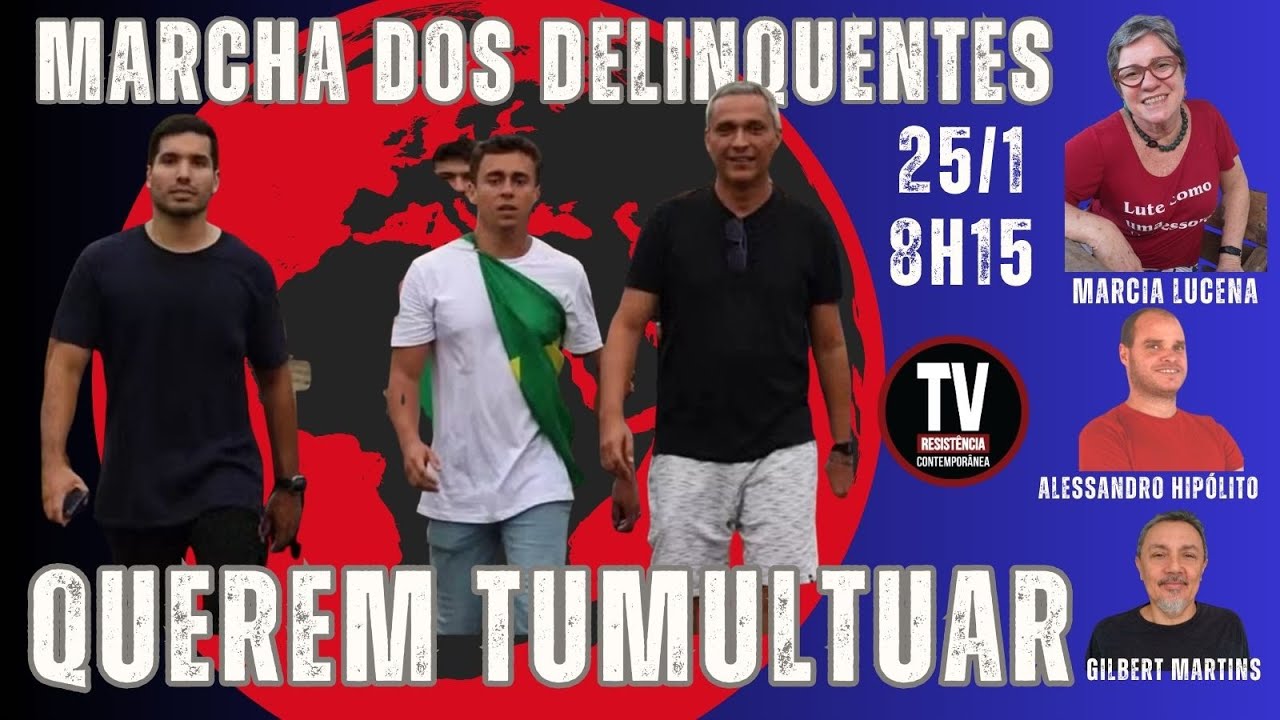 URGENTE! BRASIL PRECISA DEBATER E ENQUADRAR ESSES CRM1NOSOS, ELES QUEREM CAOS E V10LÊNCIA (25/1/26)