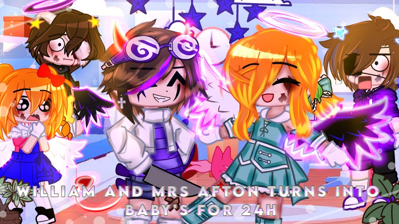 William And Clara Turn Into Babies For 24 Hours / Afton Family / Gacha Club