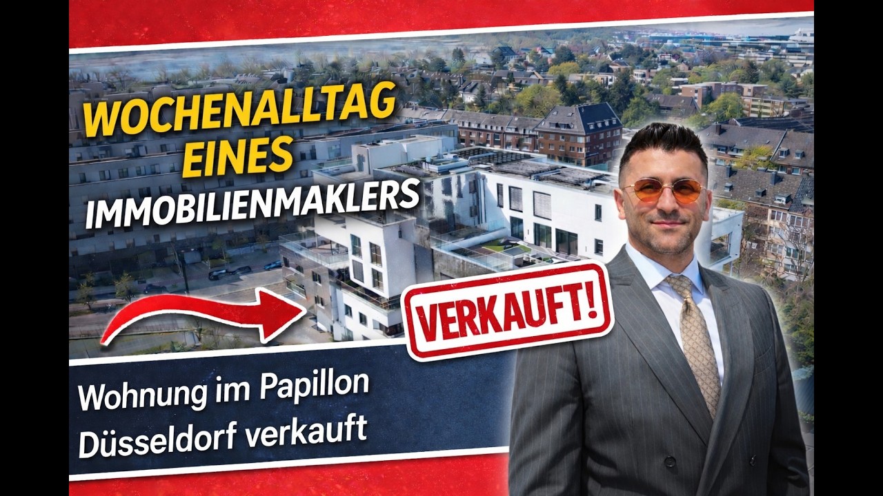 Wochenalltag eines Immobilienmaklers | Wohnung im Papillon Düsseldorf erfolgreich verkauft