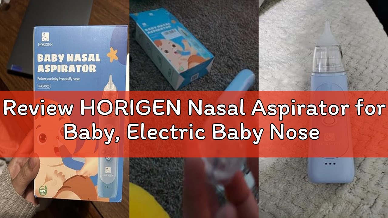 Review HORIGEN Nasal Aspirator for Baby, Electric Baby Nose Suction with 5 Adjustable Levels Suction