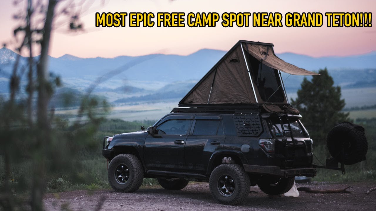 The Best Free Camping Spot in Tetons!!!  #Overlanding #camping #4runner #carcamping